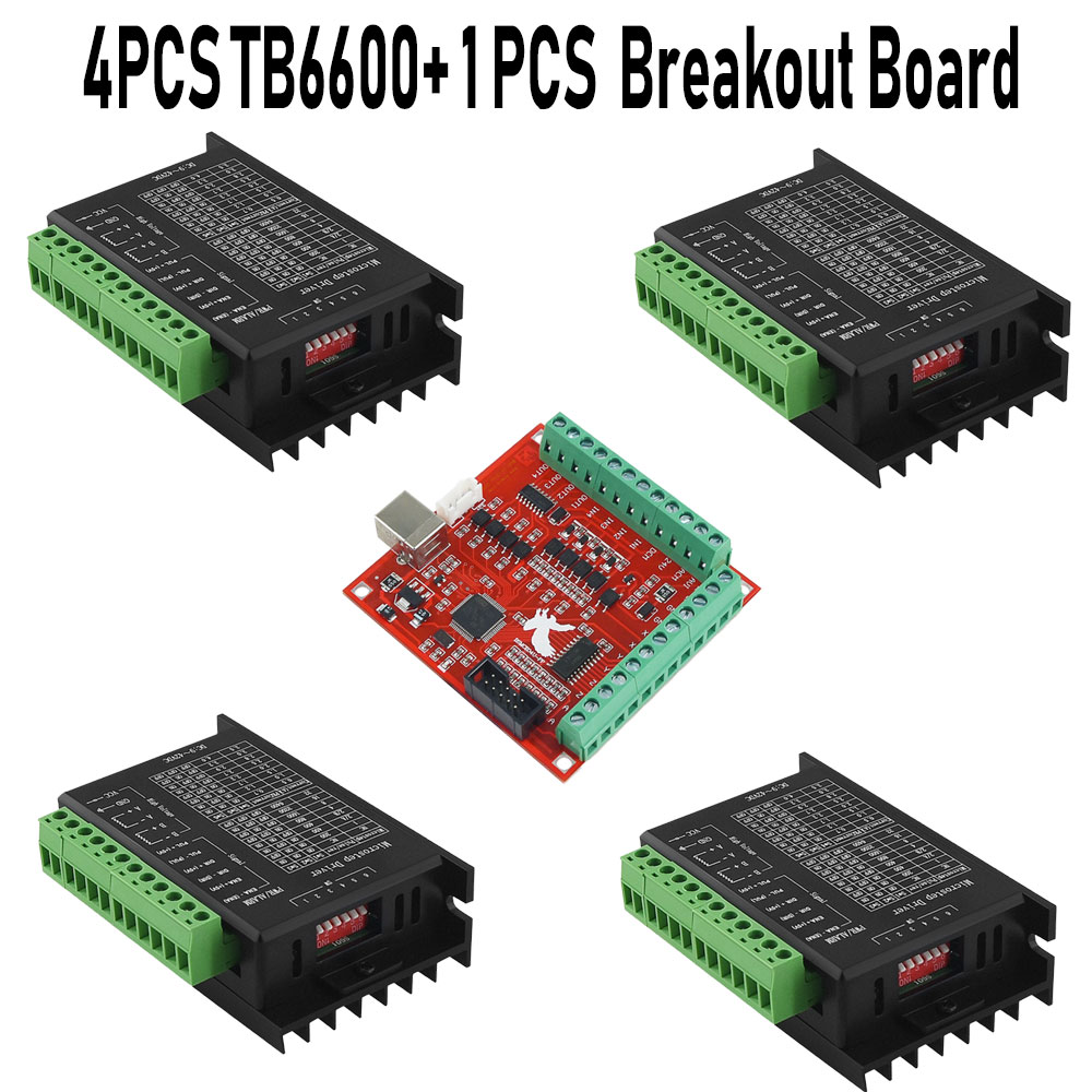 4 bộ mạch điều khiển động cơ b - đánh giá và giá Mach3 Usb Cnc Controller 4 Axis 100Khz